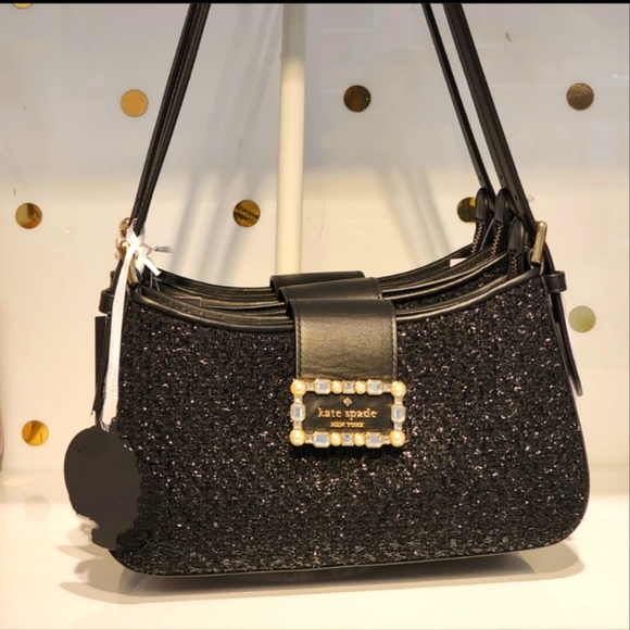 kate spade Bags Kate Spade Reegan Embellished Tinsel Tweed Top